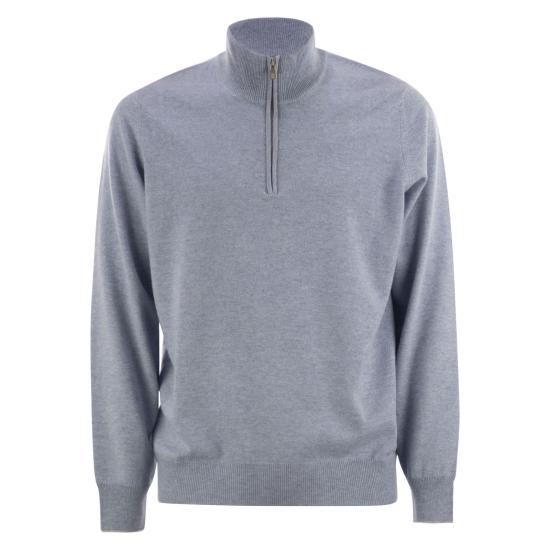 25FW 브루넬로 쿠치넬리 터틀넥 M2200124 LIGHT BLUE