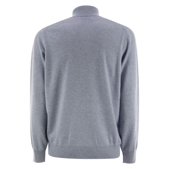 25FW 브루넬로 쿠치넬리 터틀넥 M2200124 LIGHT BLUE - BRUNELLO CUCINELLI