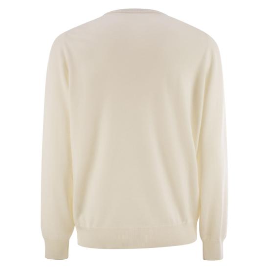 25FW 브루넬로 쿠치넬리 스웨터 M2200100 CREAM - BRUNELLO CUCINELLI