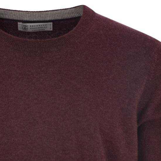 25FW 브루넬로 쿠치넬리 스웨터 M2200100 BORDEAUX - BRUNELLO CUCINELLI