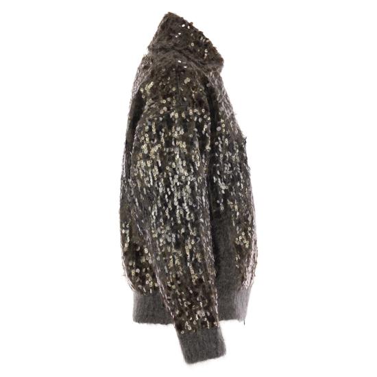 25FW 브루넬로 쿠치넬리 자수 가디건 M1U375916 DARK GREY - BRUNELLO CUCINELLI