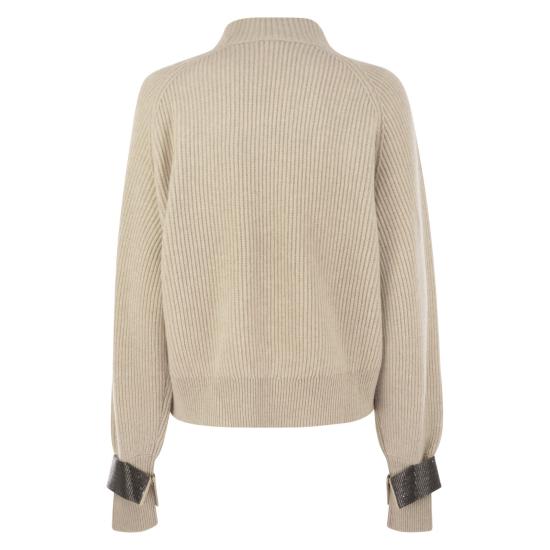 25FW 브루넬로 쿠치넬리 터틀넥 M12723300 BEIGE - BRUNELLO CUCINELLI