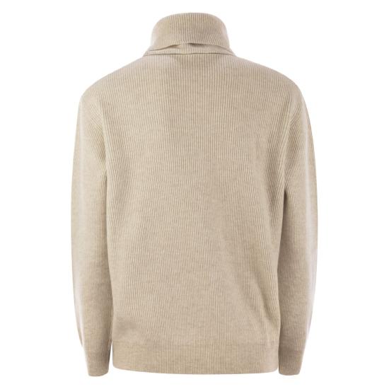 25FW 브루넬로 쿠치넬리 터틀넥 M12175403 LIGHT BEIGE - BRUNELLO CUCINELLI