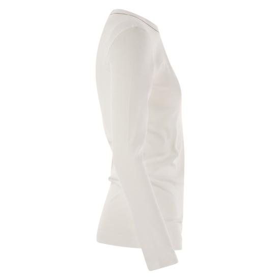 25FW 브루넬로 쿠치넬리 긴팔 티셔츠 M0TC8BJ300 WHITE - BRUNELLO CUCINELLI