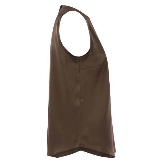 25FW 브루넬로 쿠치넬리 민소매 티셔츠 M0C59DX800 BROWN - BRUNELLO CUCINELLI