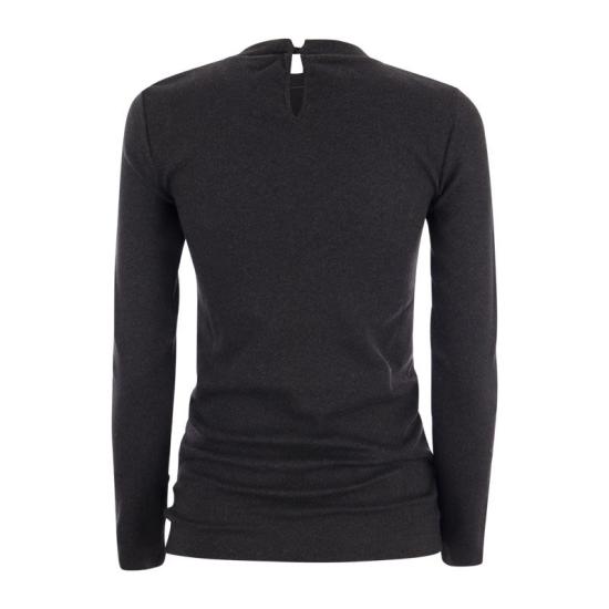 25FW 브루넬로 쿠치넬리 긴팔 티셔츠 M0TC8BJ300 LEAD - BRUNELLO CUCINELLI