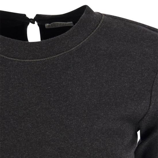 25FW 브루넬로 쿠치넬리 긴팔 티셔츠 M0TC8BJ300 LEAD - BRUNELLO CUCINELLI