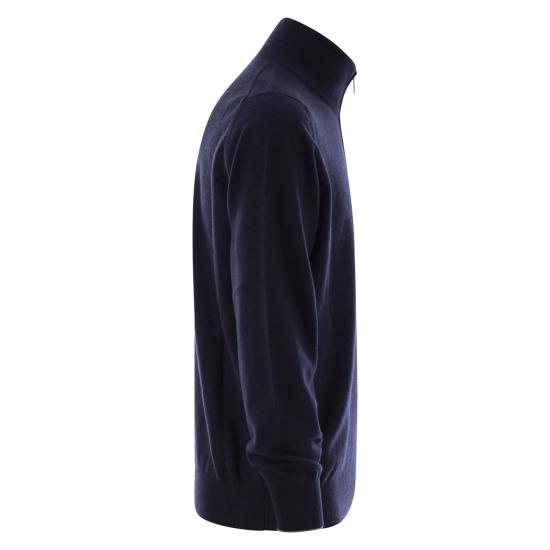  브루넬로 쿠치넬리 캐시미어 집업 니트 M2200124 NAVY - BRUNELLO CUCINELLI