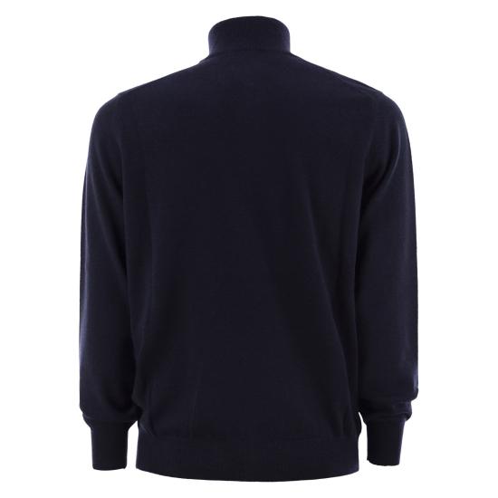 브루넬로 쿠치넬리 캐시미어 집업 니트 M2200124 NAVY - BRUNELLO CUCINELLI
