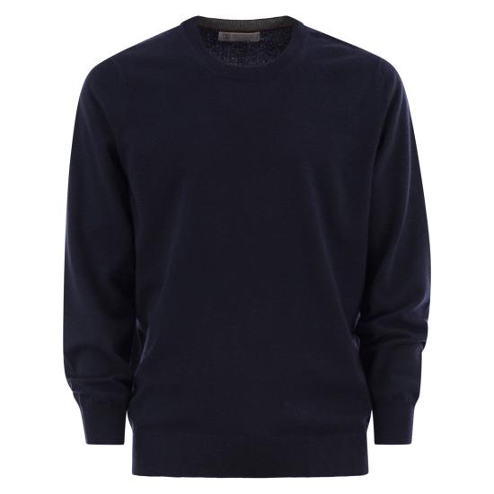25FW 브루넬로 쿠치넬리 캐시미어 니트 M2200100 BLUE