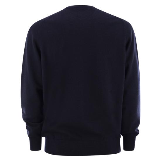 25FW 브루넬로 쿠치넬리 캐시미어 니트 M2200100 BLUE - BRUNELLO CUCINELLI