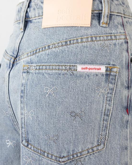 25FW 셀프 포트레이트 데님 팬츠 PF25832PBL BLUE - SELF PORTRAIT
