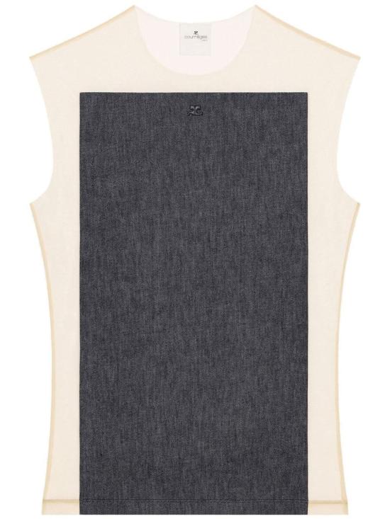 25SS 쿠레쥬 민소매 티셔츠 125JDE092DE0035 B146 SAND