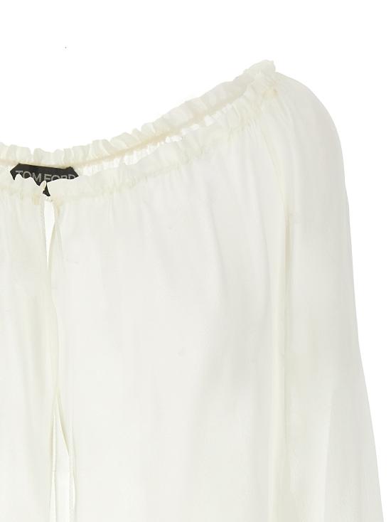 25FW 톰포드 블라우스 TS2091FAX852AW020 White - TOMFORD