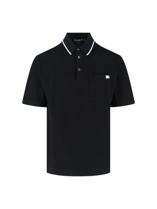25FW 돌체앤가바나 폴로 티셔츠 G8SN2Z HU7UT N0000 Black