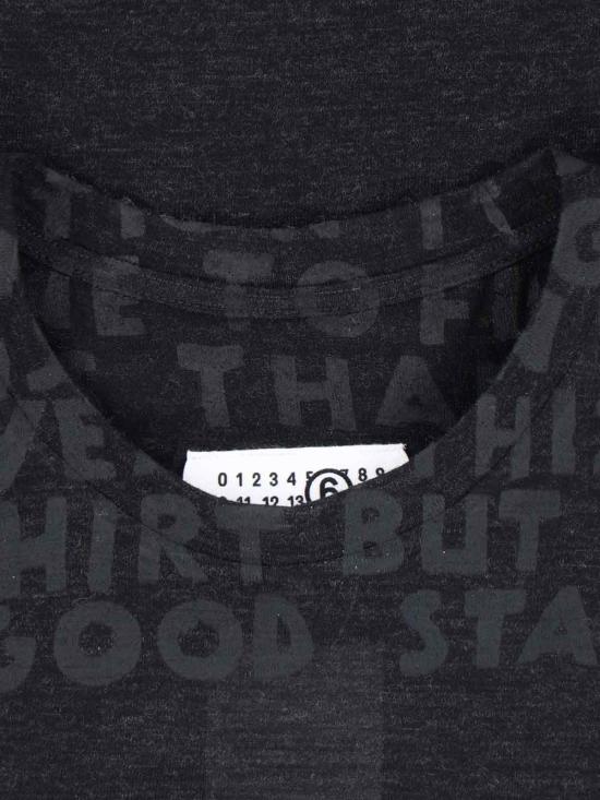 25FW MM6 메종마르지엘라 반팔 티셔츠 SH2GC0027 M20123 899 Black - MM6 MAISON MARGIELA