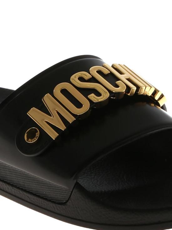25FW 모스키노 뮬/슬리퍼 MB28032G0M G11 000 NERO ORO - MOSCHINO