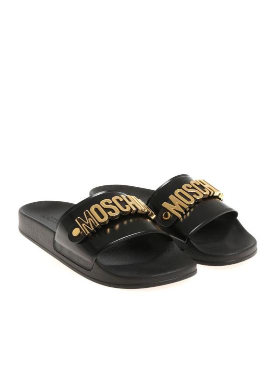 26FW 모스키노 뮬/슬리퍼 MB28032G0M G11 000 NERO ORO - MOSCHINO