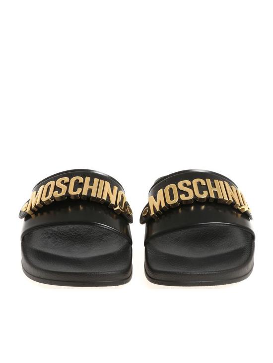 25FW 모스키노 뮬/슬리퍼 MB28032G0M G11 000 NERO ORO - MOSCHINO