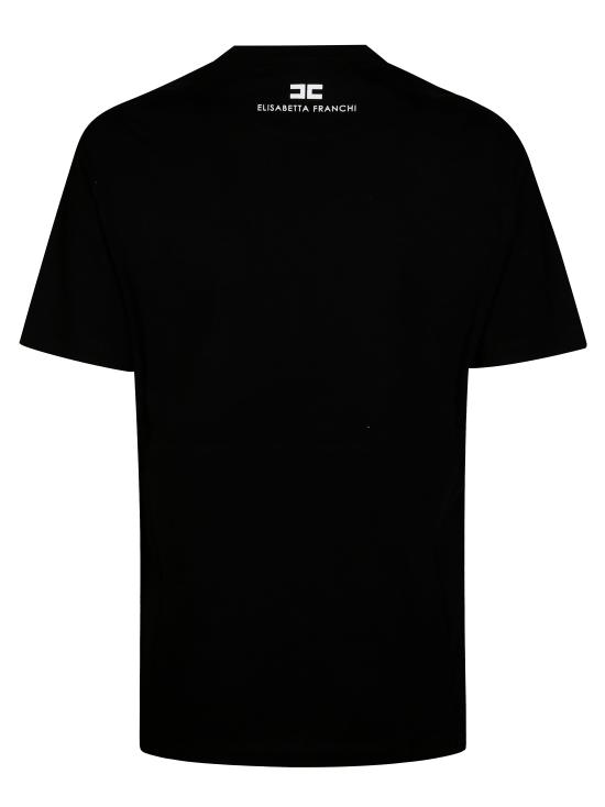 25FW 엘리자베타프랜치 반팔 티셔츠 MA65D56E2 110 NERO - ELISABETTA FRANCHI