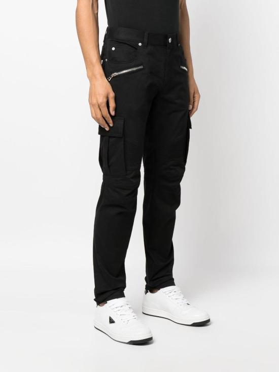  발망 스트레이트 팬츠 AH0MH016CD960PA Black - BALMAIN