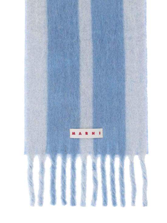25FW 마르니 스트라이프 알파카 스카프 SCMC0138Y0UAW054LOW09 Blue - MARNI