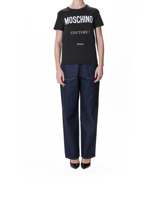 26SS 모스키노 반팔 티셔츠 0710 5441 1555 NERO - MOSCHINO