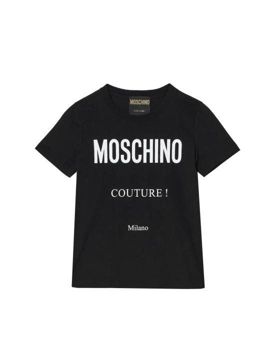 26SS 모스키노 반팔 티셔츠 0710 5441 1555 NERO