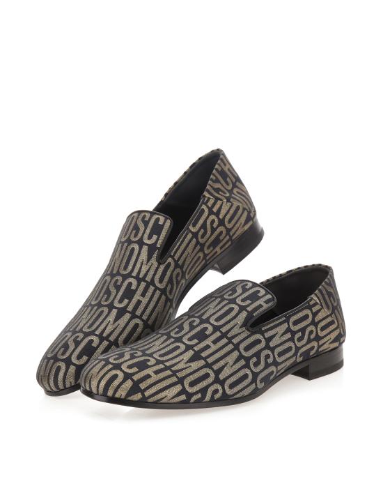 26SS 모스키노 로퍼 MM10502C1I105 00A NERO ORO - MOSCHINO