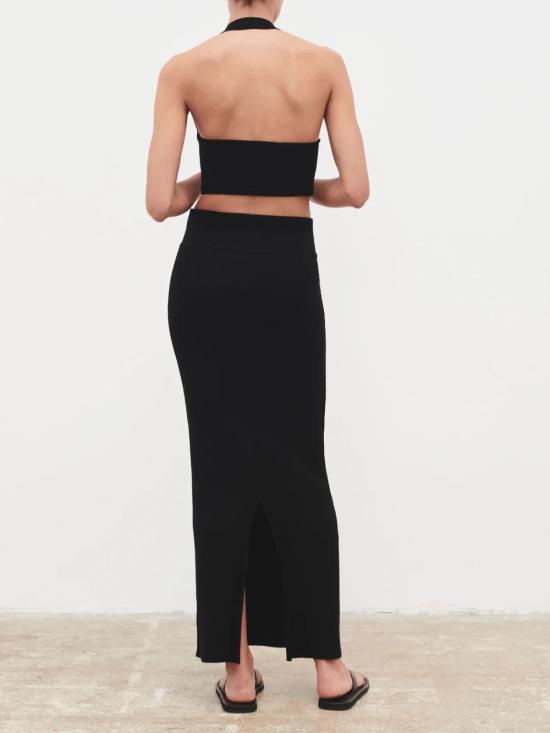 25FW 워드로브NYC 롱 스커트 W3014R21KNBLK Black - WARDROBE.NYC