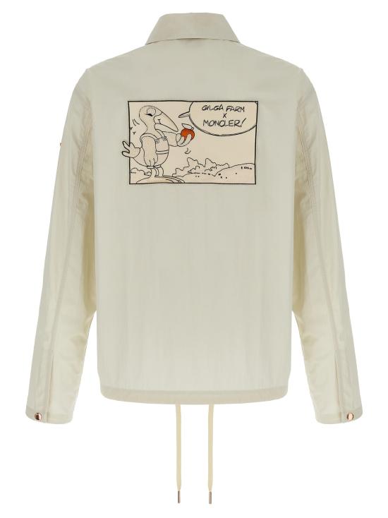 25FW 몽클레어 몽클레어 x 길가 팜 디자인 바이 도널드 글로버 사추마 셔츠 자켓  K24021A00006597F902B - MONCLER