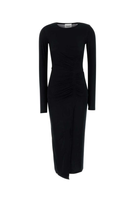 25FW 이자벨마랑에뚜왈 미디 원피스 RO0349FBC3K01E 01BK BLACK