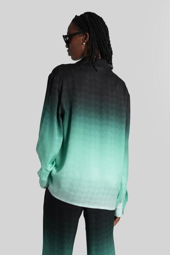 25FW 카사블랑카 셔츠 424116 U WPF25 SH 006 Black - CASABLANCA