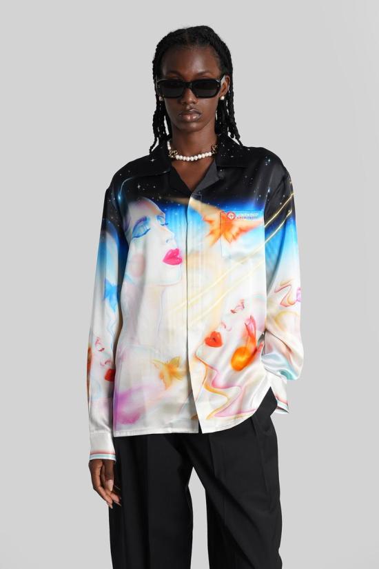 25FW 카사블랑카 블라우스 424117 U WPF25 SH 006 MULTICOLOR