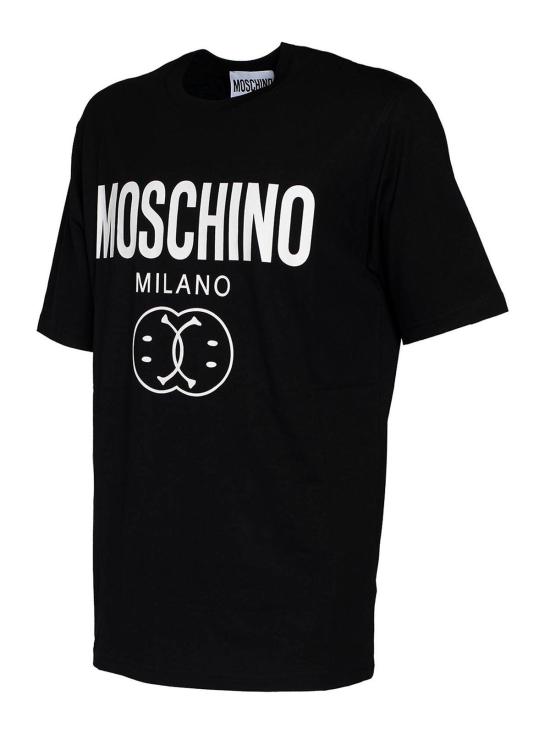  모스키노 반팔 티셔츠 072570411555 Black - MOSCHINO