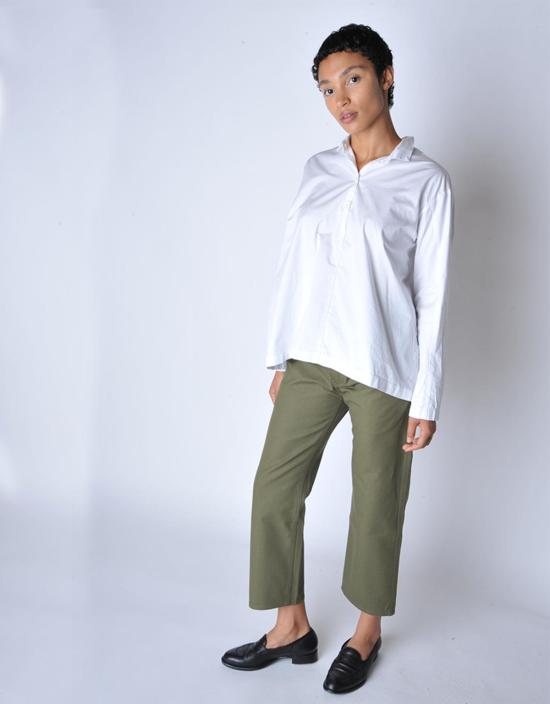  소피 드후레 크롭 팬츠 소피 도르 크롭 팬 팬츠 올리브