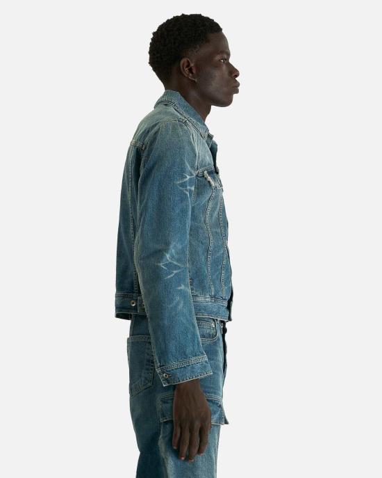  릭 오웬스 데님 자켓 트러커 재킷 - RICK OWENS