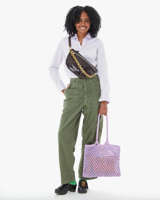  클레어 브이 클레어 V. 쇼티 스트랩 골드 - CLEARE V.