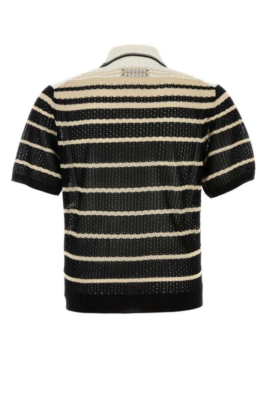 25FW 아미리 폴로 티셔츠 AMKNIR1038 BLACK Black - AMIRI