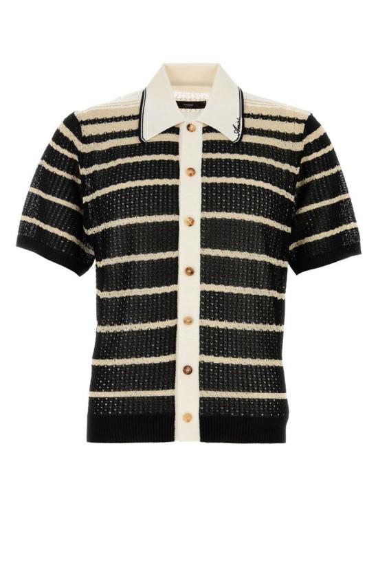 25FW 아미리 폴로 티셔츠 AMKNIR1038 BLACK Black