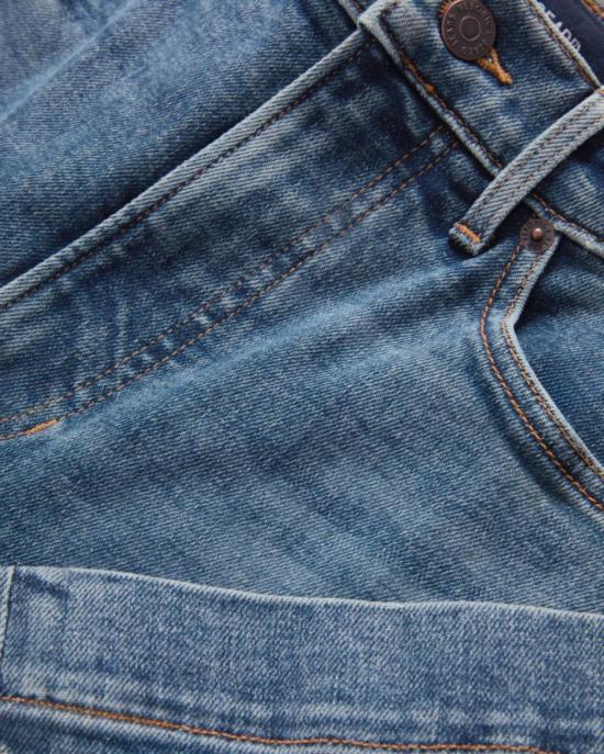  베로니카비어드 데님 팬츠 베로니카 비어드 카슨 하이라이즈 앵클 플레어 진 로드사이드 블루 - VERONICA BEARD