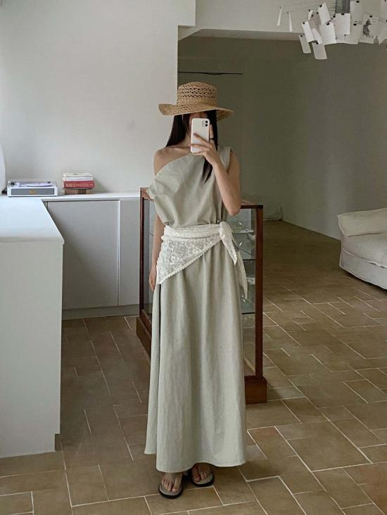  더 엔케이씨 스토어 롱 원피스 Nkc 스토어 리나 드레스 - The NKC Store