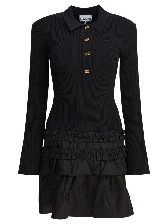 25FW 가니 원피스 K2523 099 BLACK