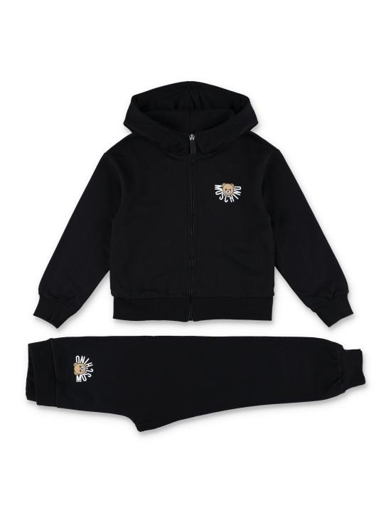 25FW [키즈] 모스키노 오버롤 HMK03XLCA40 60100 BLACK