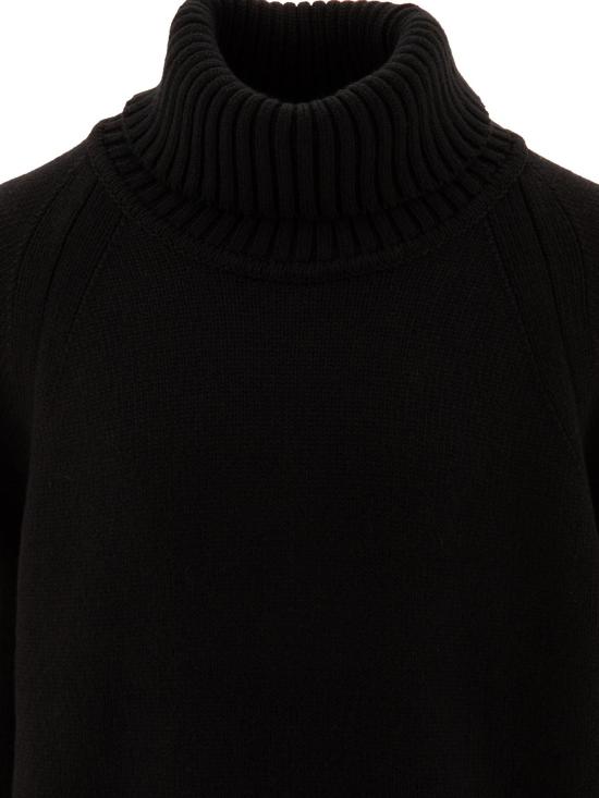 24FW [키즈] 스톤 아일랜드 터틀넥 니트 8116504A2 V0029 BLACK - STONE ISLAND