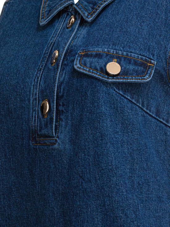 26SS 셀프 포트레이트 데님 원피스 PF25 803S BL BLUE - SELF PORTRAIT