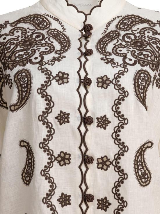 25FW 짐머만 셔츠 3287TSS253 IVCH BEIGE - ZIMMERMANN