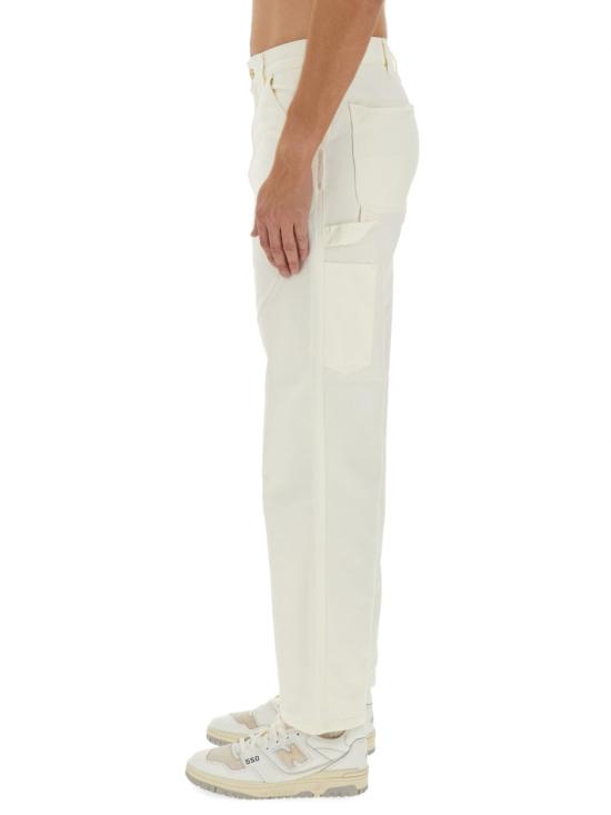  칼하트 WIP 디어본 캔버스 싱글 니 팬츠 I031497 D6 02 32 WHITE - CARHARTT WIP