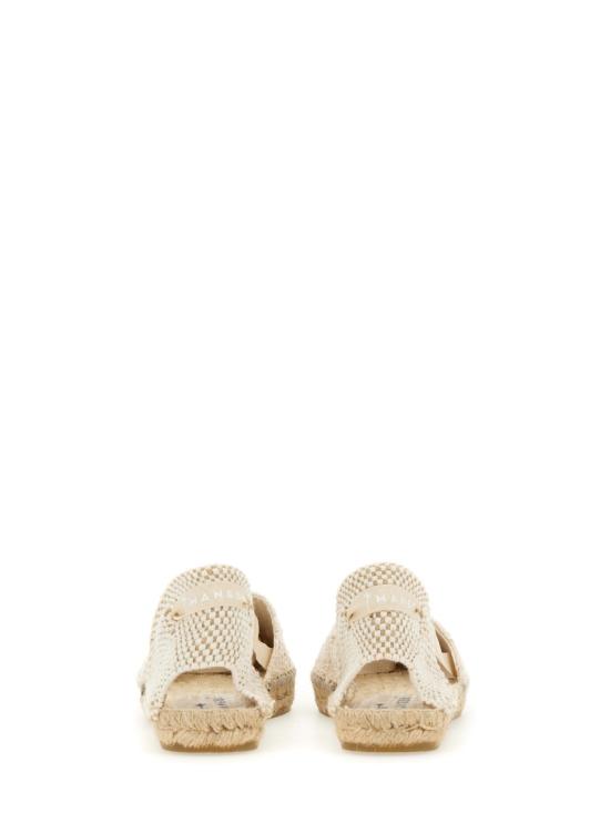  마네비 플랫 슈즈 G0 3P0 COTTONCROCHETNATURAL WHITE - MANEBI