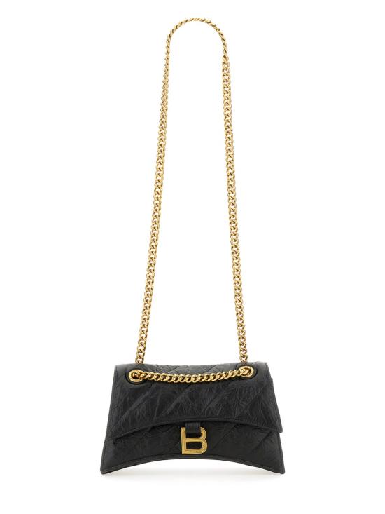 26FW 발렌시아가 크러쉬 스몰 체인 백 716351 210J11000 BLACK - BALENCIAGA